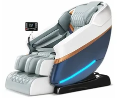 EXTRALINK FOTEL MASUJĄCY 3D ZERO GRAVITY Baltai-Mėlynas