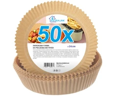 Gruzdintuvė EXTRALINK HOME PAPIEROWE WKŁADY DO FRYTKOWNICY OKRĄGŁE 16CM (50 SZT)
