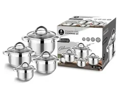 Extralink HOME Puodas 4-SET STAL NIERDZEWNA 1.9L, 2.7L, 3.6L, 6.1L SF-1132 6,1 L Turas Nerūdijančiojo plieno