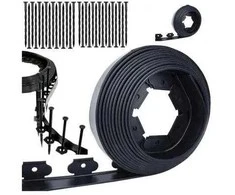 Extralink Juodas Forest Lawn Edging Set, Garden 60x50mm 10m with 30 Juodas Anchor Pegs