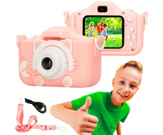 Extralink kids camera h27 dual pink