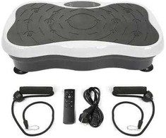 Extralink Moonwalk Spin Move Platofrma Wibracyjna do Ćwiczeń Fitness 200W balta