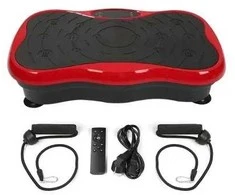 Extralink Moonwalk Spin Move Platofrma Wibracyjna do Ćwiczeń Fitness 200W raudona