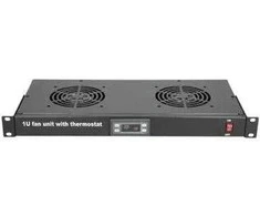 Extralink | Ventiliatoriaus skydelis | 19", 2 ventiliatoriai, su termostatu
