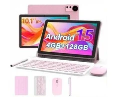 Extralink Planšetė CP31 4GB RAM+128GB Rožinė | Planšetė | Android 15, 2Mpx+8Mpx, 6000mAh, 1280x800px, klaviatūra, pelė, rysik