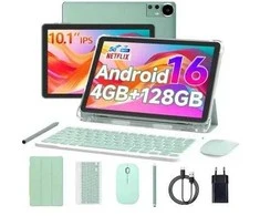 Extralink Planšetė CP31 4GB RAM+128GB Žalias | Planšetė | Android 15, 2Mpx+8Mpx, 6000mAh, 1280x800px, klaviatūra, pelė, rysik