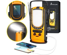 Extralink | Avarinis saulės radijas su rankena | dinamo powerbank 6000mAh su SOS žibintuvėliu