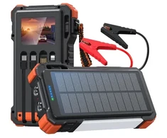 Extralink | Powerbank solarny | 12000mAh, jump starter, 1500A, lampa, latarka