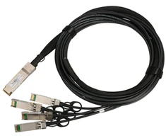 Šakotuvas Extralink QSFP+ DAC | QSFP+ kabelis | DAC, 40Gbps iki 4x 10Gbps 3m, 30AWG