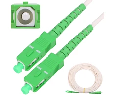 Extralink SC/APC-SC/APC | LSOH, Jednomodowy, Simplex, G.657A2, 3mm, 10m, balta
