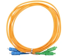 Extralink Patch Cord SC/APC-SC/UPC, Single Mode, Duplex, G657A1, 3mm, 2m