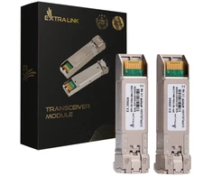 Šakotuvas Extralink SFP+ Module 10G 2-pack, 10Gbps, LC/UPC, 1310nm, 40km, Single Mode, DOM