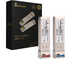 Šakotuvas Extralink SFP+ 10G | SFP+ WDM modulis | 10 Gbps 1270/1330 nm, vienmodis, 2 km, skirtas