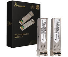 Šakotuvas Extralink SFP modulis 1,25Gbps, LC/UPC, 850nm, 550m, multi mode, DOM, 2 vnt.