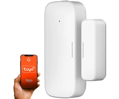 Išmanusis belaidis durų/langų jutiklis, ZigBee, baltas, TUYA, Smart Life, Extralink