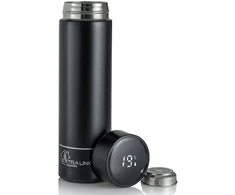 Extralink Smart Travel Mug Juodas | Termo puodelis | Termos su wyświetlaczem LED
