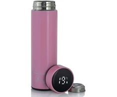 Extralink Smart Travel Mug Rožinė, LED Ekranas Thermos