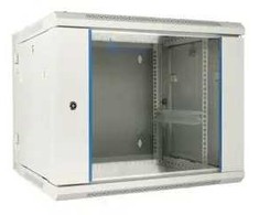 Extralink Rack spintelė 9U 600x600 AZH pilka, montuojama ant sienos, dviejų dalių