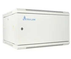 EXTRALINK SIENINĖ RACK SPINTELĖ 6U 600X450 PILKA