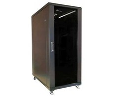 Extralink - 19 colių 32U 600x800 juoda plokščia spintelė