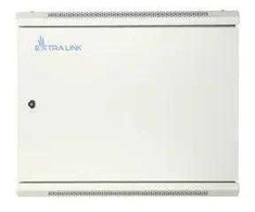 Extralink – sieninė spintelė 19" 9U 600 mm, skardos, pilka