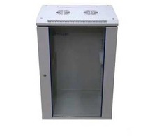 Extralink - prie sienos montuojama spintelė 19" 18U 600x450 pilka