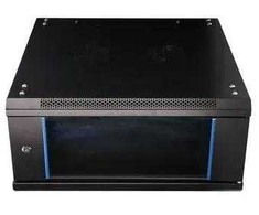 Extralink - prie sienos montuojama spintelė 19" 4U 600x600 juoda