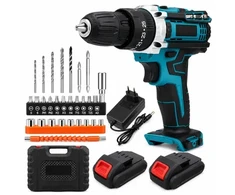 Extralink Tools | Suktuvas - gręžtuvas akumuliatorinė | mėlyna + 2 akumulatory