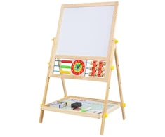 „Extralink Toys“ | Dvipusė lenta vaikams | Kreida, magnetinė, sausai valoma, Abacus, Laikrodis