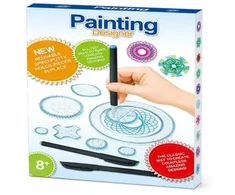 Extralink Toys | Spirograf vaikams, komplektas zabawek spiralnych do rysowania spirali, mandala, szablon do nauki rysowania | 26 dalys