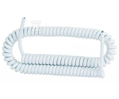 F Elektro SPIRALINIS KABELIS 3X1.5 5M Baltas POLVINITAS