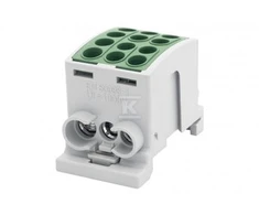 Pozostali Spaustukas HLK F-ELEKTRO F2.0364 100A-3 (1x25,2x16 / 1x25,2x16) Al/Cu IP20 žalias