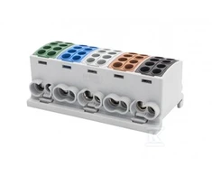 Pozostali Spaustuvas HLK F-ELEKTRO F2.0387 5x100A-2 (1x25,1x16/1x25,1x16) 3L+N+PE Al/Cu IP20