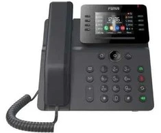 Fanvil V64 VoIP telefonas, juodas, 12 eilučių, LCD, su „Wi-Fi“