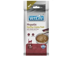FARMINA Vet Life Cat Hepatic Creamy treat with vištiena &amp; Tuna box – cat treat – 4x15g