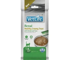 FARMINA Vet Life Cat Renal Creamy treat with vištiena &amp; Tuna box – cat treat – 4x15g