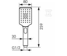 Ferro S350-B DUŠO RANKENA CLIK 3-FUNK FERRO // RN.00.CLIK-FERRO