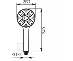 Ferro Geležis S340BL-B DUŠO RANKENA CORTINA 3 FUNCTION Juodas IRON // RN.00.CORTINA-Juodas-FER