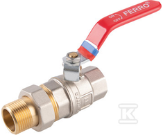 Ferro KFPS11 / FERRO / ZAWÓR kamuoliukai. WODNY Z RĄCZKA / 1/2'' NAKR-WKR ŚRUBUNEK, F-POWER /