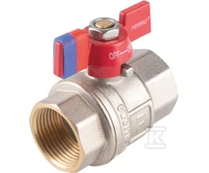 Ferro KFPM2 rutulinis vožtuvas. WATER BUTTERFLY 3/4'' NAKR-NAKR, F-POWER // ZKW-20-WW-M-FER-POWER