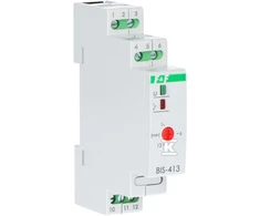 F&amp;F Bistable BIS- 413 I relės su laiko jungikliu DIN įjungtas / išjungtas 230V 16A InRush160A / 20ms kontaktai 1P varžtų terminalai 1 modulis