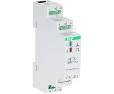 F&amp;F Mikroprocesoriaus sekos jutiklis ir fazės gedimo montavimas DIN True RMS CKF-316-TRMS bėgiu