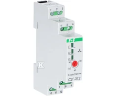 F&amp;F Mikroprocesoriaus fazių praradimo ir asimetrijos jutiklis, monitorius t\\0.2s, montavimas ant DIN bėgio, True RMS CZF-312-TRMS