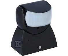 F&amp;F Judesio jutiklis R-04B PIR, juodas IP65 DR- 04 B