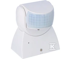 F&amp;F Judesio jutiklis R-04B PIR, baltas IP65 DR-04 W