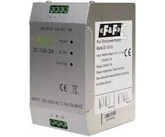 F&amp;F Impulsinis maitinimo šaltinis 230VAC / 24VDC 120W 5A (ZI-120-24)