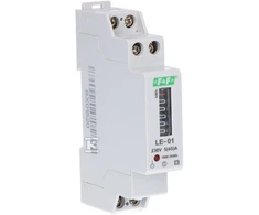 F&amp;F 1-fazės elektros skaitiklis 5 / 45A 230V su S-01 būgno ekranu