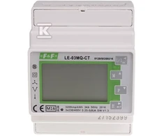F&amp;F Fazių dvipusis tarpinis ir pusiau tiesioginis matuoklis MODBUS RU100 LES-03MQ- CT