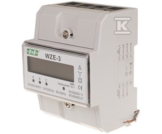 F&amp;F 3 fazių energijos sunaudojimo indeksas, tiesioginis kl.1 3x230V + N (WZE-3)