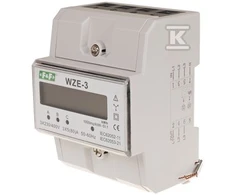 F&amp;F 3 fazių energijos sunaudojimo indeksas, tiesioginis kl.1 3x230V + N (WZE-3)